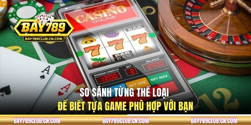 So sánh từng thể loại để biết tựa game phù hợp với bạn