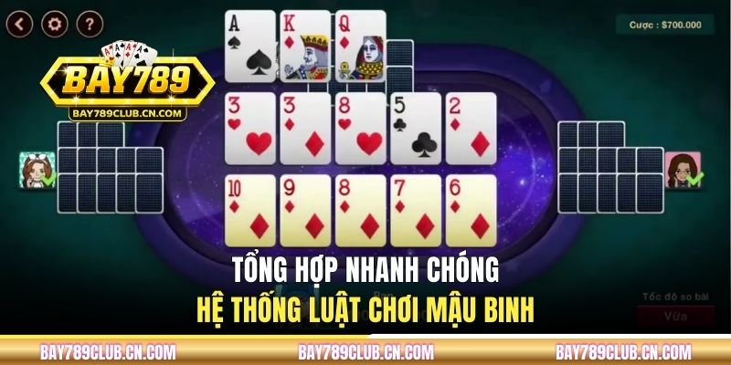 Tổng hợp nhanh chóng hệ thống luật chơi Mậu Binh